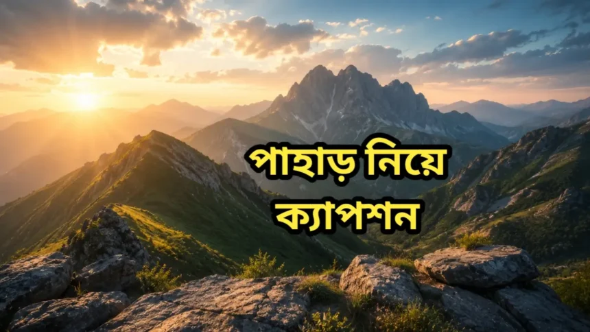 পাহাড় নিয়ে ক্যাপশন