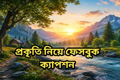 প্রকৃতি নিয়ে ফেসবুক ক্যাপশন